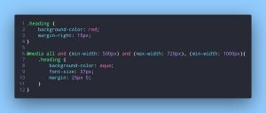 استفاده از کد @media در فایل CSS
