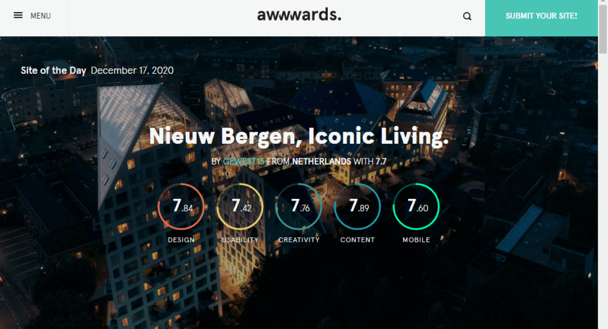 پلتفرم Awwwards 