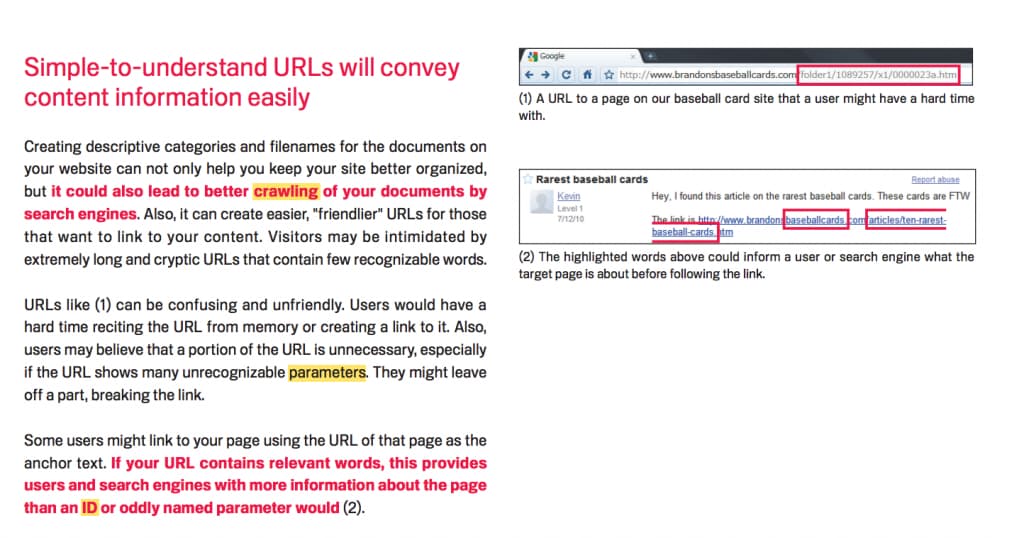 دستورالعمل های URL های دوستدار SEO