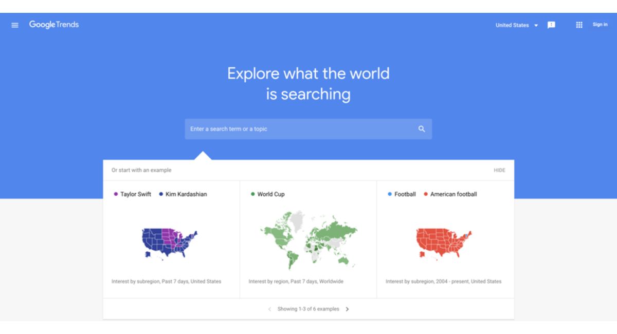 گوکل ترندز (Google Trends)
