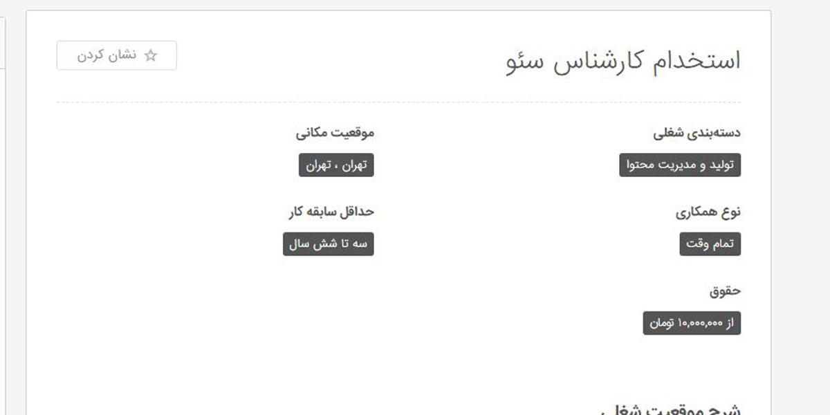 درآمد کارشناس سئو