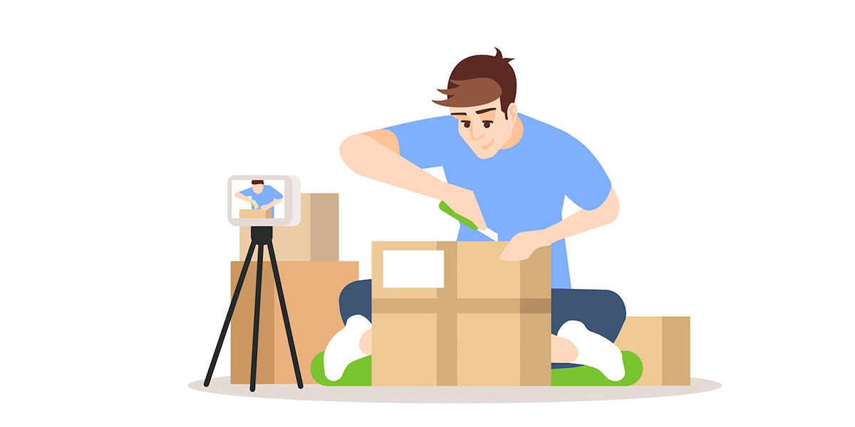 ایده تولید محتوا برای یوتیوب با آنباکسینگ محصولات مختلف