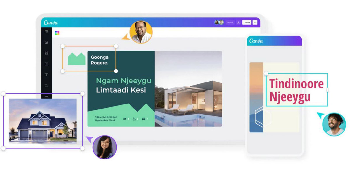 برنامه تولید محتوا با گوشی Canva
